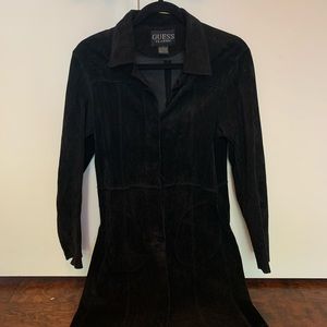 Guess 100% genuine suede trench coat